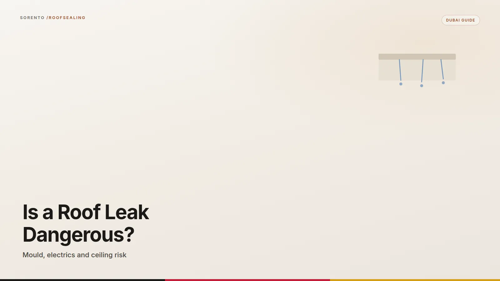 Is a roof leak dangerous: mould, electrics and ceiling collapse safety guide